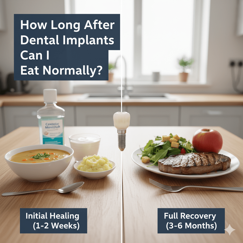How Long After Dental Implants Can I Eat Normally