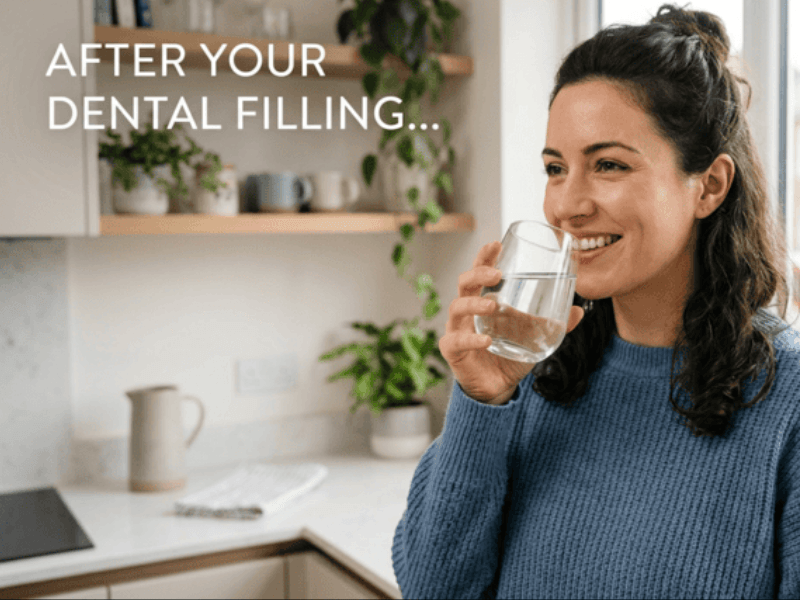 Can I Drink Water After a Filling